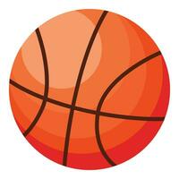 baloncesto pelota icono dibujos animados vector. centrar jugar vector