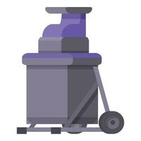 Garden shredder nature icon cartoon vector. Summer working vector