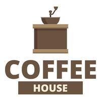 Coffee house grinder board icon cartoon vector. Bar tavern vector