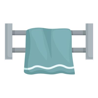 Interior towel dryer icon cartoon vector. Warmer coil