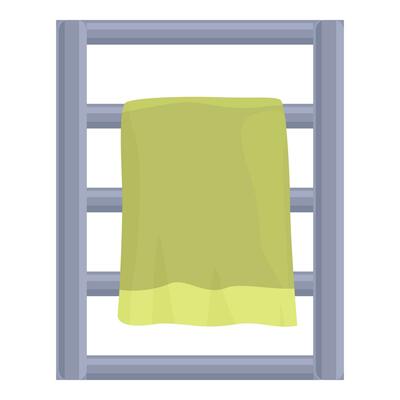 Tower home dryer icon cartoon vector. Home spa wall