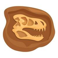 Stone evolution dinosaur icon cartoon vector. Science clay vector