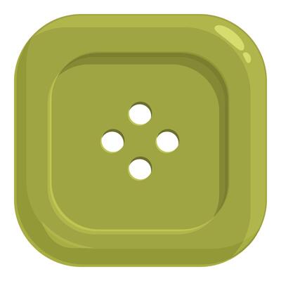 Dress button icon cartoon vector. New green color