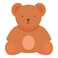 dormido osito de peluche oso icono dibujos animados vector. sueño balanceo vector