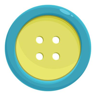 Style art button icon cartoon vector. Art hole