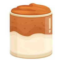 Natural dessert drink icon cartoon vector. Restaurant glass vector