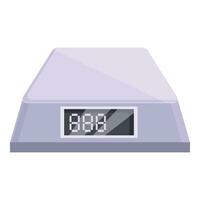 Digital number scales icon cartoon vector. Measure libra vector