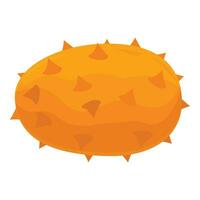 Orange plant fruit icon cartoon vector. Element ripe vector