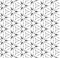 Black seamless abstract pattern. Overlay for background and backdrop. Ornamental design. PNG graphic illustration with transparent background.