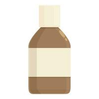 Oil dropper bottle icon cartoon vector. Person portrait vector