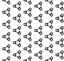 Black seamless abstract pattern. Overlay for background and backdrop. Ornamental design. PNG graphic illustration with transparent background.
