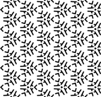 Black seamless abstract pattern. Overlay for background and backdrop. Ornamental design. PNG graphic illustration with transparent background.