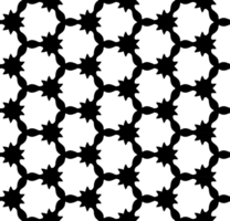 Black seamless abstract pattern. Overlay for background and backdrop. Ornamental design. PNG graphic illustration with transparent background.