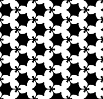 Black seamless abstract pattern. Overlay for background and backdrop. Ornamental design. PNG graphic illustration with transparent background.