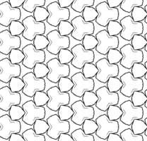 Black seamless abstract pattern. Overlay for background and backdrop. Ornamental design. PNG graphic illustration with transparent background.