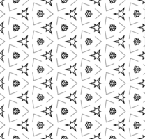 Black seamless abstract pattern. Overlay for background and backdrop. Ornamental design. PNG graphic illustration with transparent background.