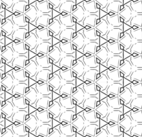 Black seamless abstract pattern. Overlay for background and backdrop. Ornamental design. PNG graphic illustration with transparent background.