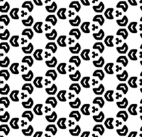 Black seamless abstract pattern. Overlay for background and backdrop. Ornamental design. PNG graphic illustration with transparent background.