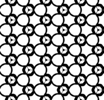 Black seamless abstract pattern. Overlay for background and backdrop. Ornamental design. PNG graphic illustration with transparent background.