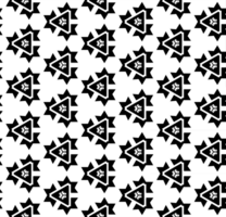 Black seamless abstract pattern. Overlay for background and backdrop. Ornamental design. PNG graphic illustration with transparent background.