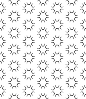 Black seamless abstract pattern. Overlay for background and backdrop. Ornamental design. PNG graphic illustration with transparent background.