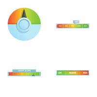 Measuring device icons set cartoon vector. Various measurement device vector