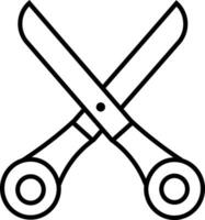 Scissors Outline vector illustration icon