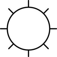 Brightness Outline vector illustration icon