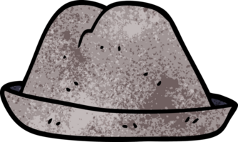 sombrero de garabato de dibujos animados png