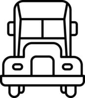 Lorry Outline vector illustration icon