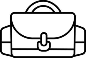 Camera bag Outline vector illustration icon