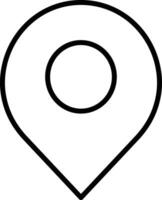 Map Outline vector illustration icon