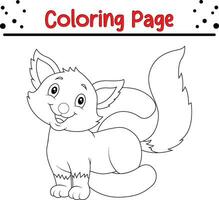 Coloring page alphabet c with cat vector