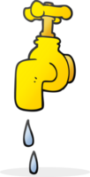 cartoon dripping faucet png