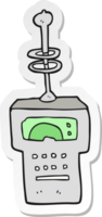 sticker of a cartoon futuristic scanner png