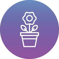 Large Flower Pot Vector Icon