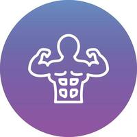 Body Builder Vector Icon