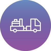 Baggage Truck Vector Icon