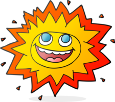 sol de desenho animado feliz png