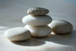 Zen stones with customizable space for text. Copy space photo