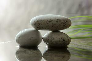 Zen stones with customizable space for text. Copy space photo