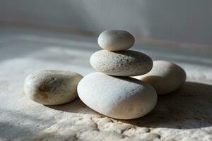 Zen stones with customizable space for text. Copy space photo