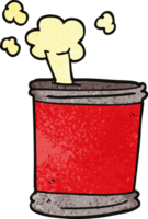 cartoon doodle can of beer png