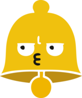 sino de desenho retrô de cor lisa png