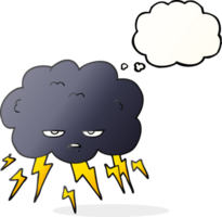 thought bubble cartoon thundercloud png