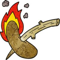 doodle de dessin animé d'un hot-dog png