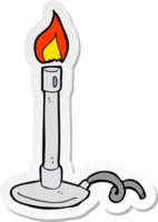 sticker of a cartoon bunsen burner png