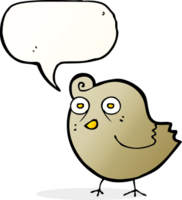 funny cartoon bird with speech bubble png