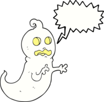 discurso bolha desenho animado fantasma png