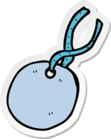 sticker of a cartoon gift tag png